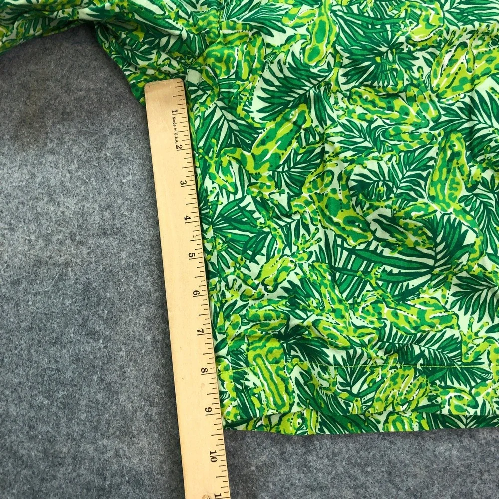 RLX Ralph Lauren Mens Shorts 36 Green Tropical Frog Palm Leaf Chino Golf